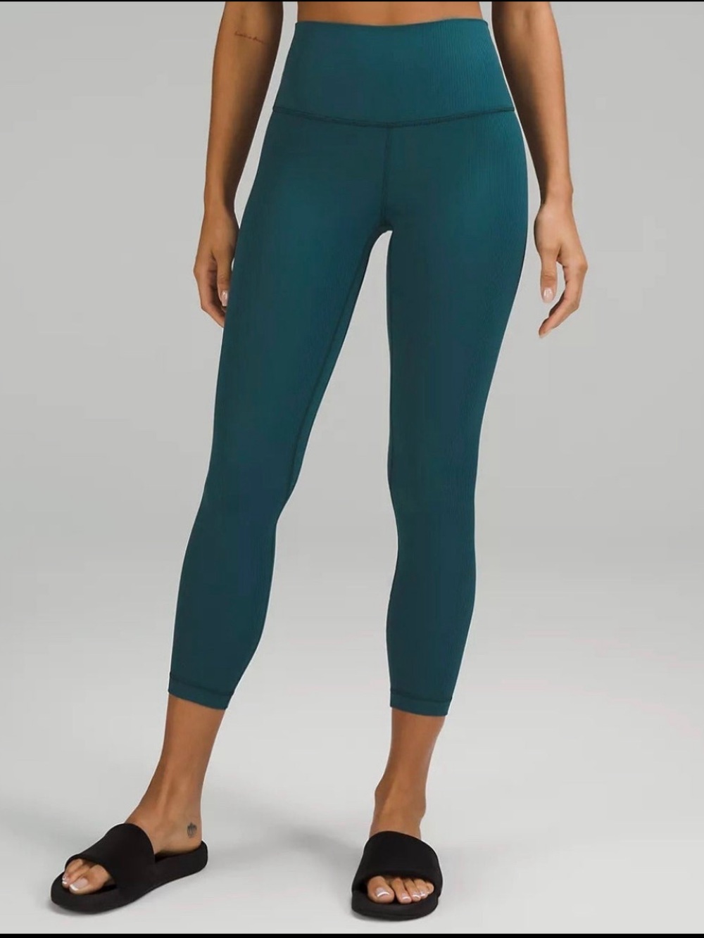 Lululemon Ribbed Green Jasper Align HR Pant 25”